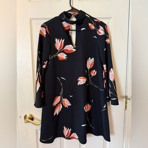 ZARA Basic Collection Black Floral Dress - XS